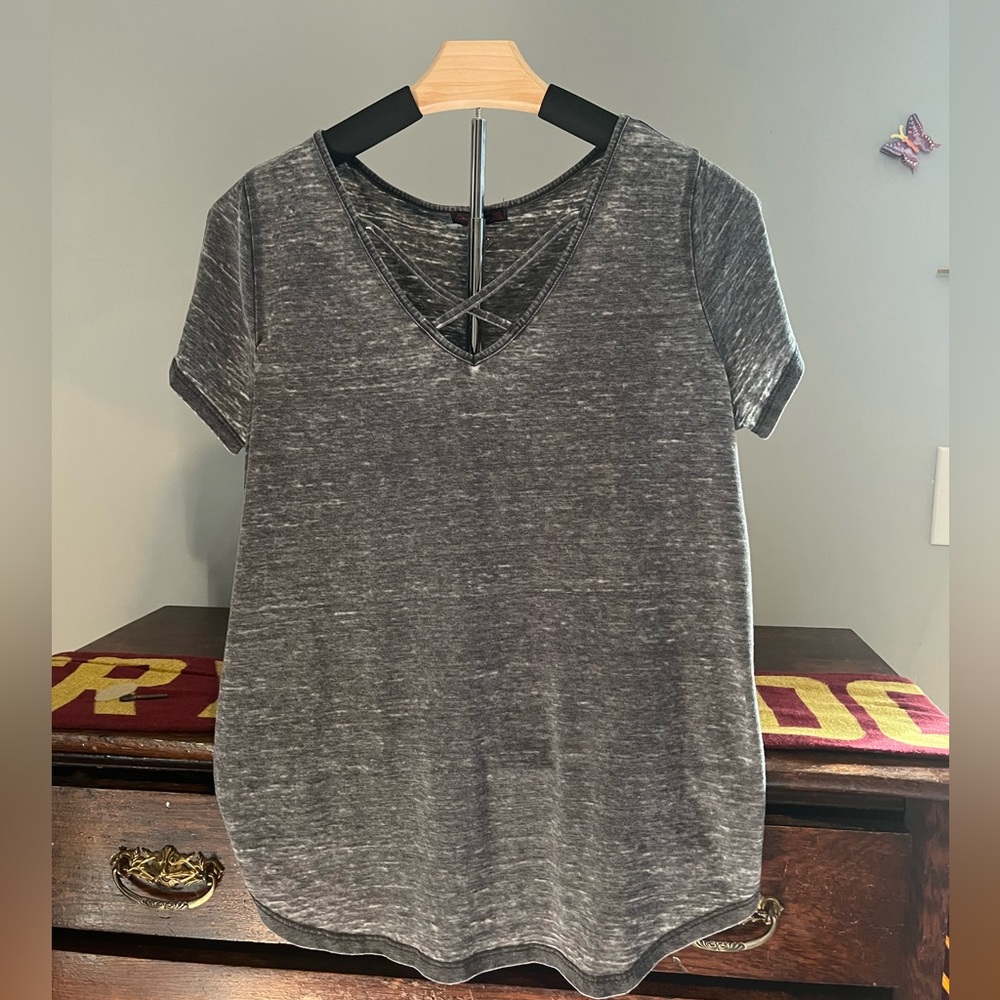 Women's gray T-shirt with Kris Kross front